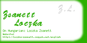 zsanett loczka business card